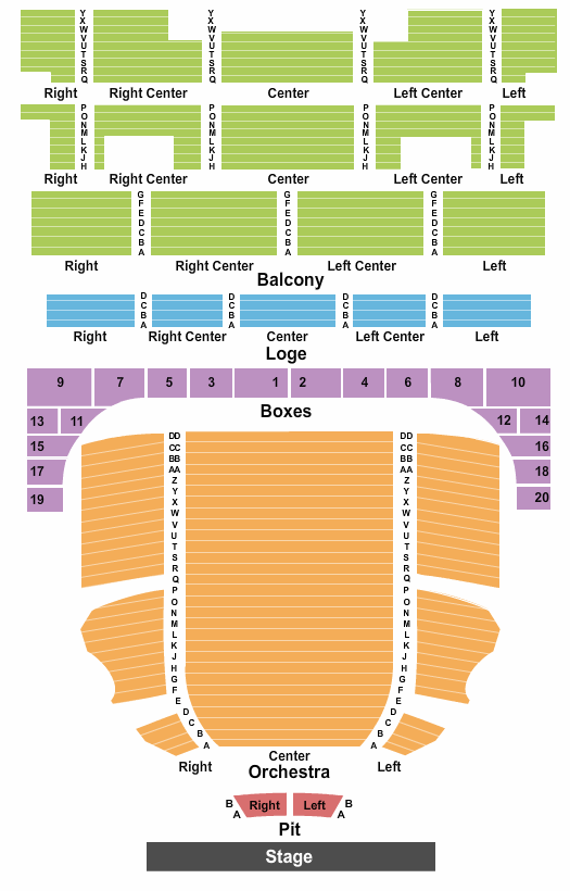 Music Hall The Outsiders Seating Chart